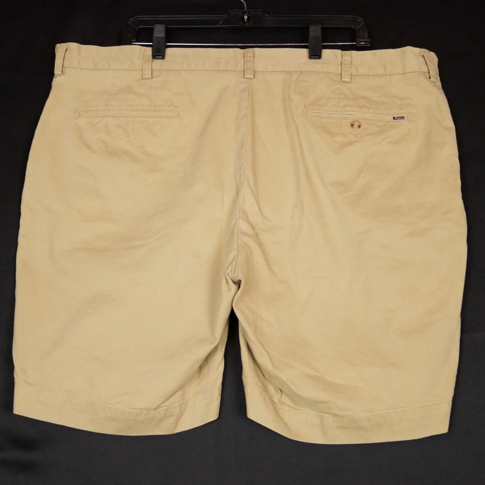 Polo Ralph Lauren Chino Shorts Mens 42 Tan Khaki Classic Fit Cotton Casual